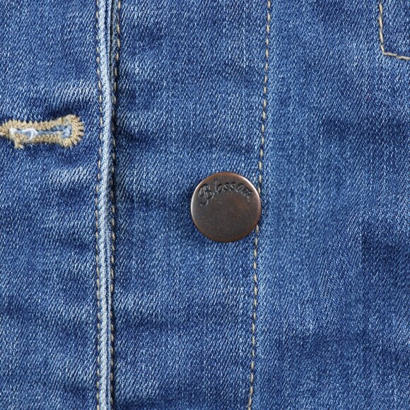 Blossom Women's Jean Denim Jacket Casual Button Down Stretch Stone Wash Size 2X - Picture 11 of 15